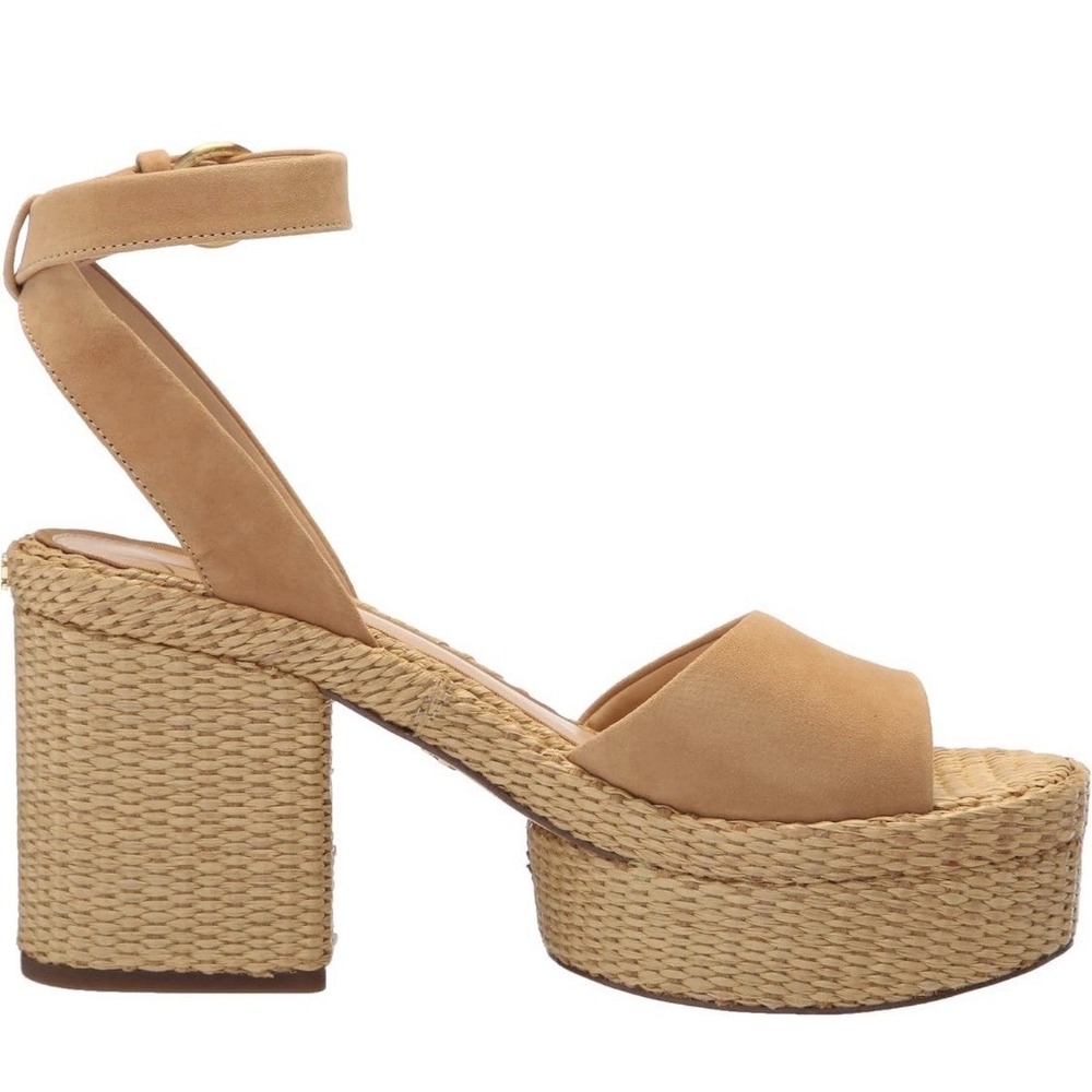 Sam Edelman‎ Womens Immie Wedge Platform Sandal Sand Dune Size 10